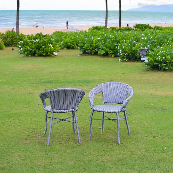 Mercedes 5-Piece Outdoor Rattan Wicker Patio Bistro Set