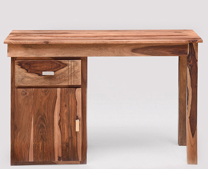 Bianca Solid Wood Writing Study Table, Study Laptop Desk with Drawer