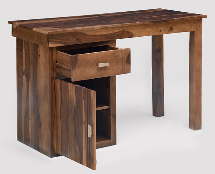 Bianca Solid Wood Writing Study Table, Study Laptop Desk with Drawer