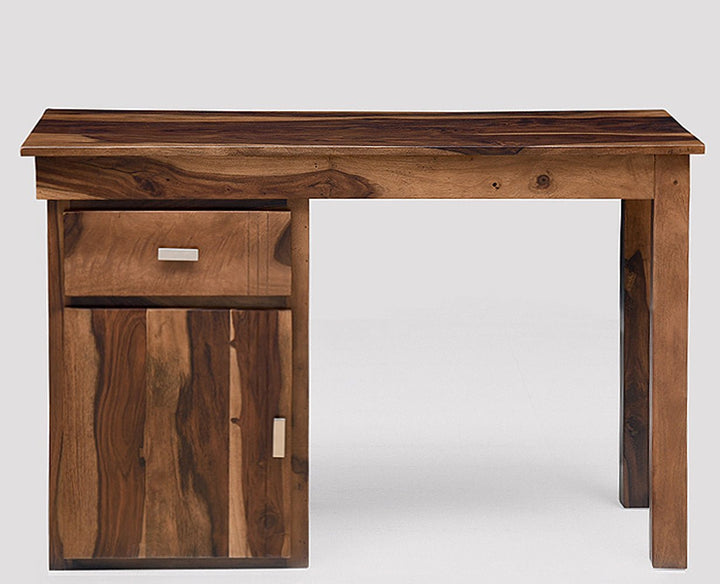 Bianca Solid Wood Writing Study Table, Study Laptop Desk with Drawer
