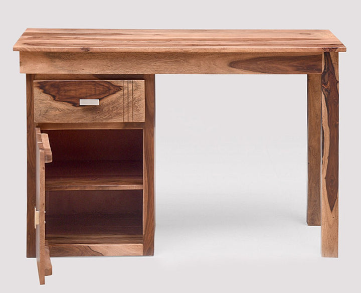 Bianca Solid Wood Writing Study Table, Study Laptop Desk with Drawer