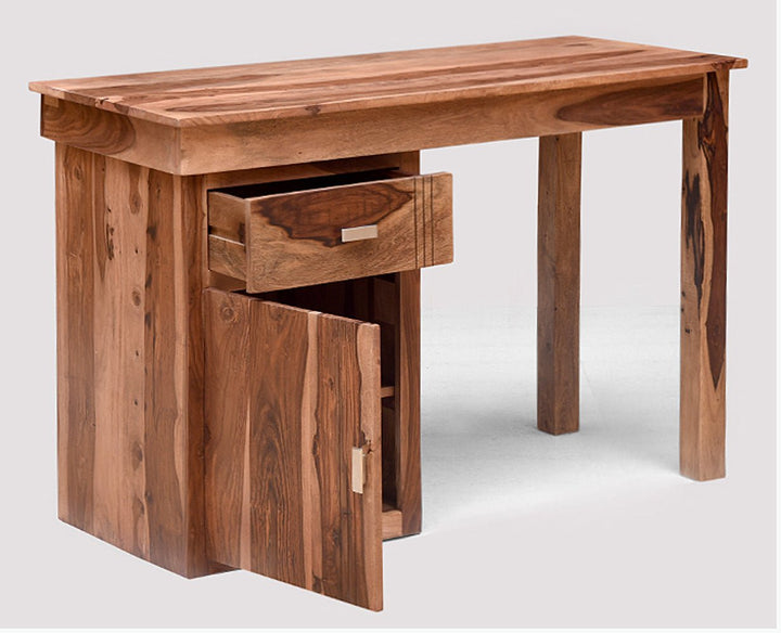 Bianca Solid Wood Writing Study Table, Study Laptop Desk with Drawer
