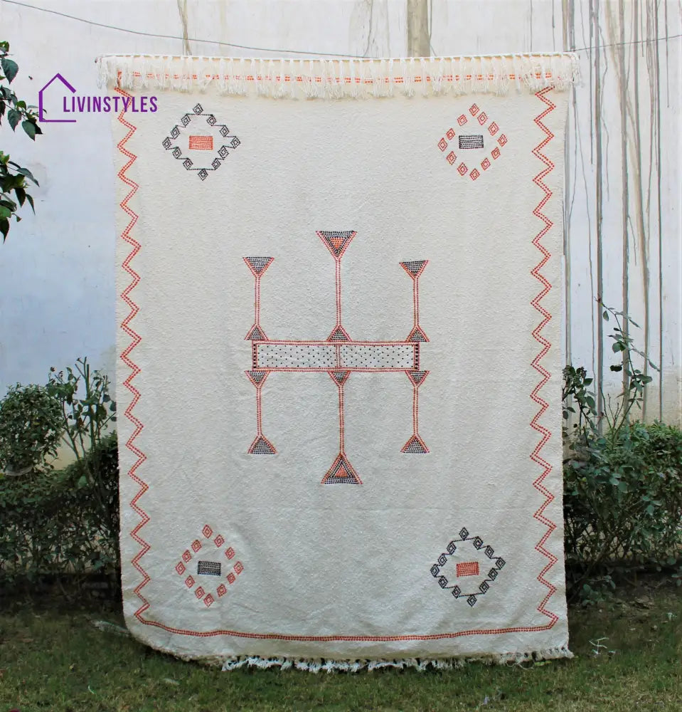 Cactus Silk Inspired Cotton Boucle Throw Blanket Throws & Blankets