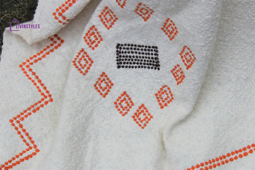 Cactus Silk Inspired Cotton Boucle Throw Blanket Throws & Blankets