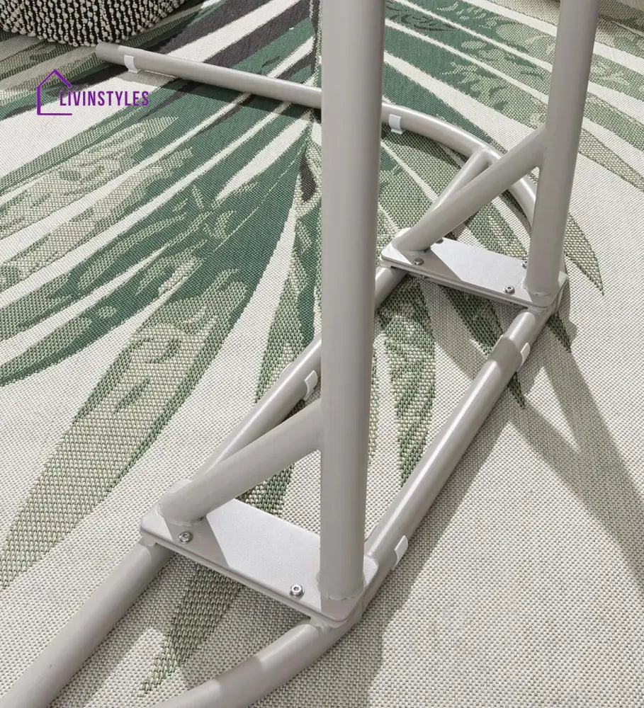Cadiz Double Seater Hanging Swing With Stand For Balcony Garden Swing (Natural) - Swings
