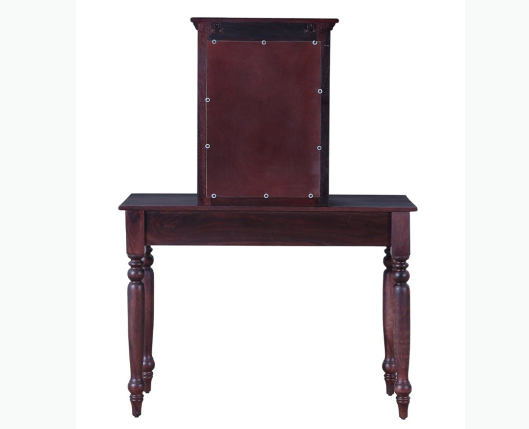 Calgary Solid Wood Dressing Table With Wall Hanging Mirror