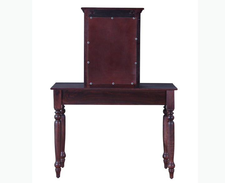 Calgary Solid Wood Dressing Table With Wall Hanging Mirror