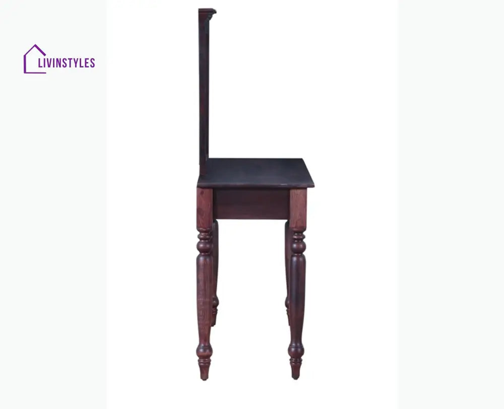 Calgary Solid Wood Dressing Table With Wall Hanging Mirror - Dressers & Mirrors