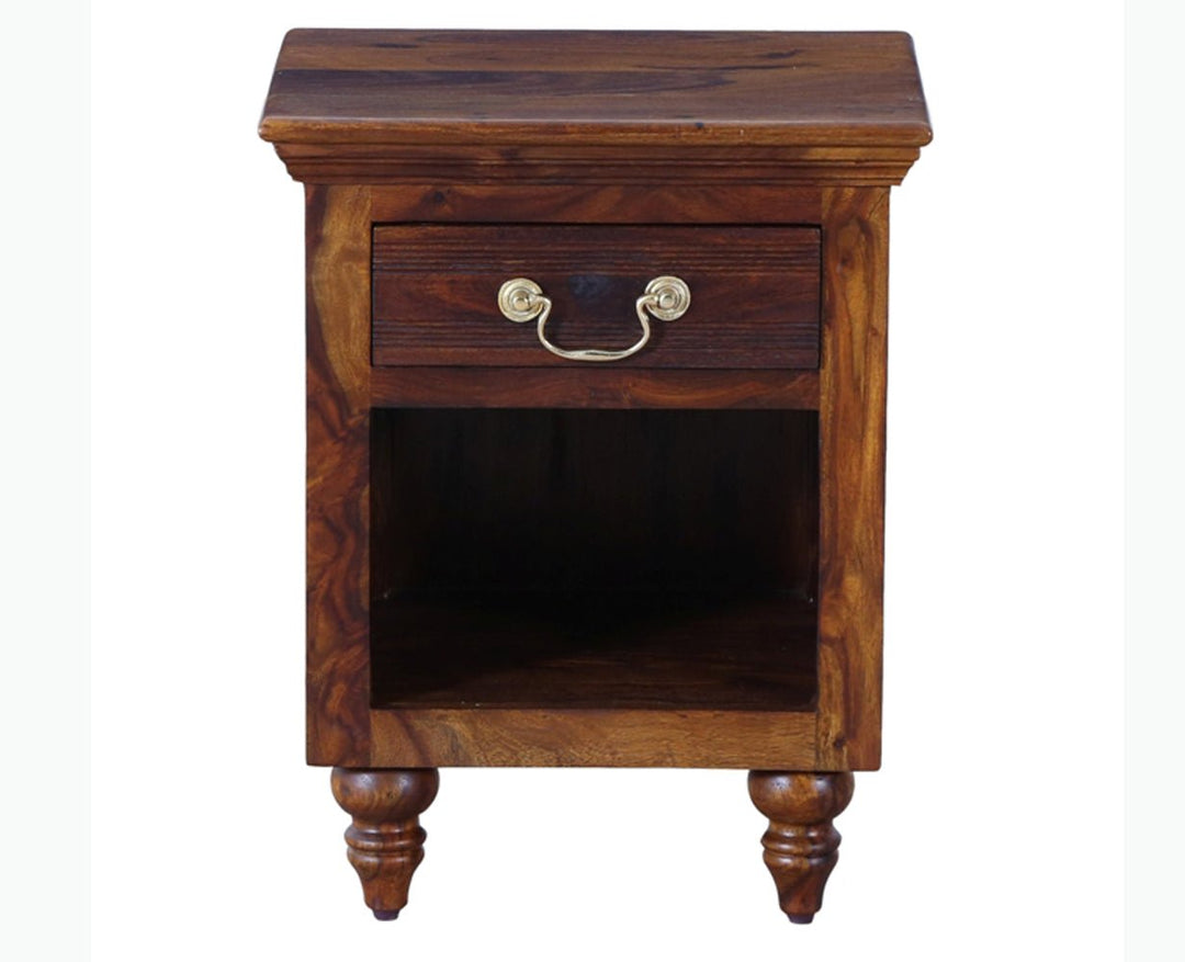 Calgary Solid Wood One Drawer Bedside Table