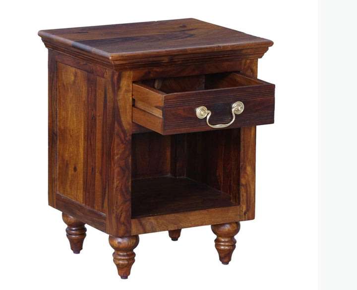 Calgary Solid Wood One Drawer Bedside Table