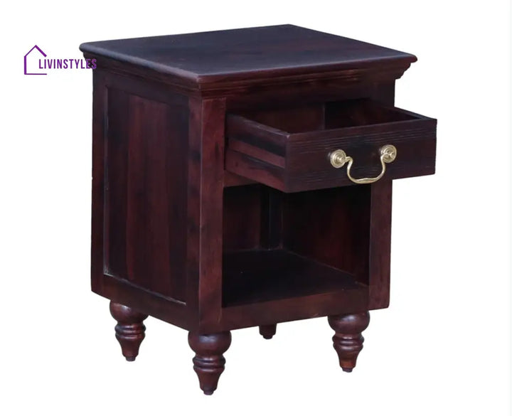 Calgary Solid Wood One Drawer Bedside Table - Bedside Table