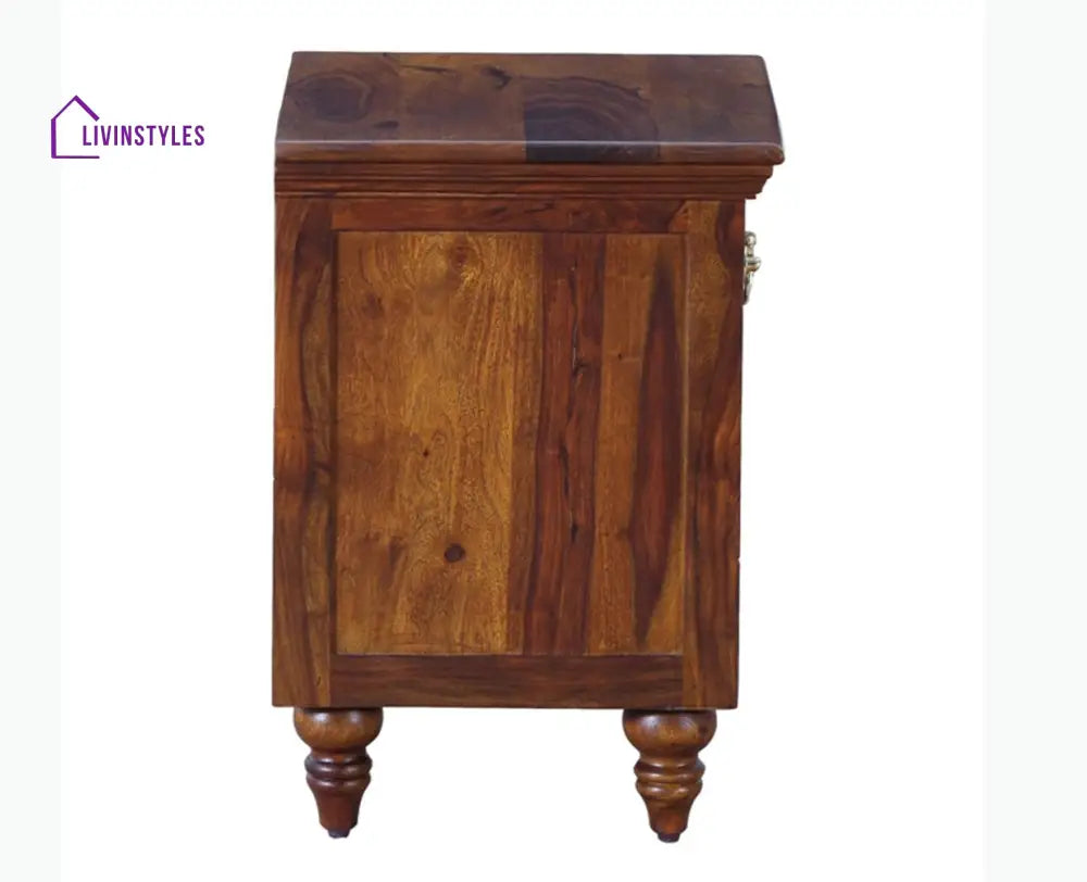 Calgary Solid Wood One Drawer Bedside Table - Bedside Table