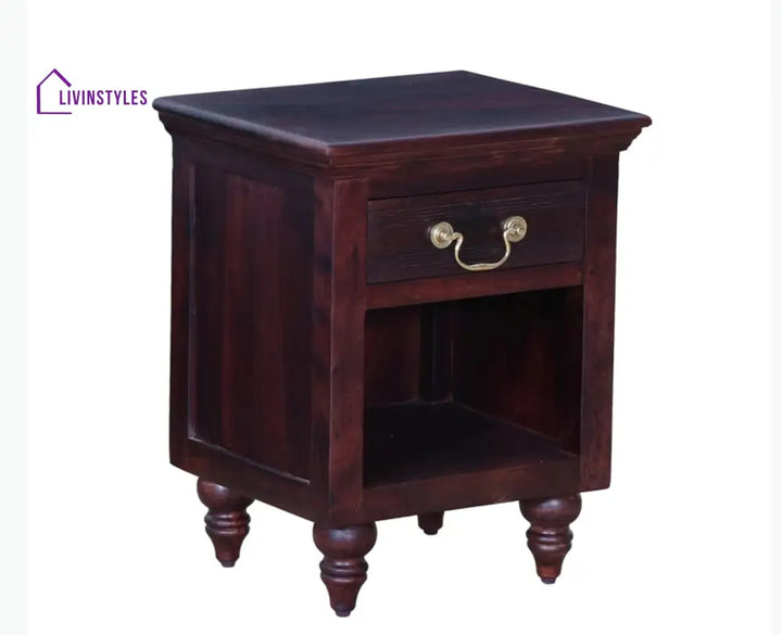 Calgary Solid Wood One Drawer Bedside Table - Bedside Table