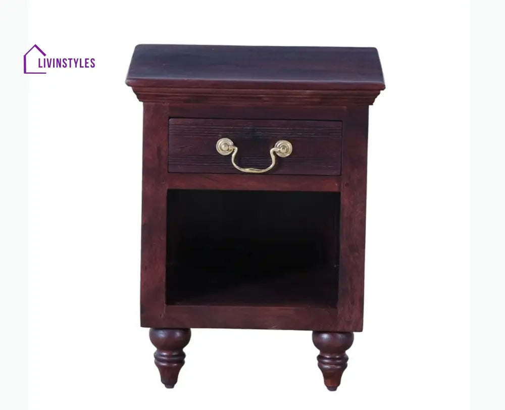 Calgary Solid Wood One Drawer Bedside Table - Bedside Table