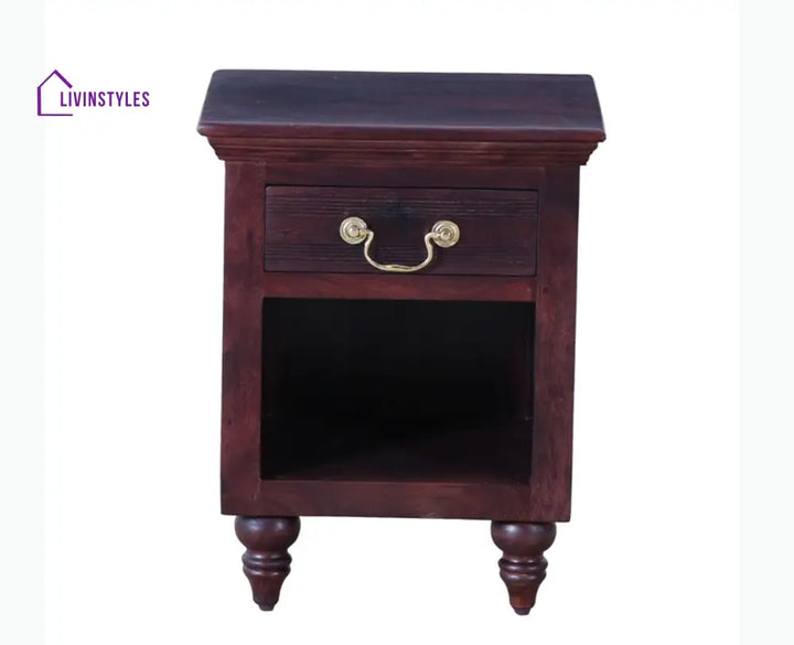 Calgary Solid Wood One Drawer Bedside Table - Bedside Table