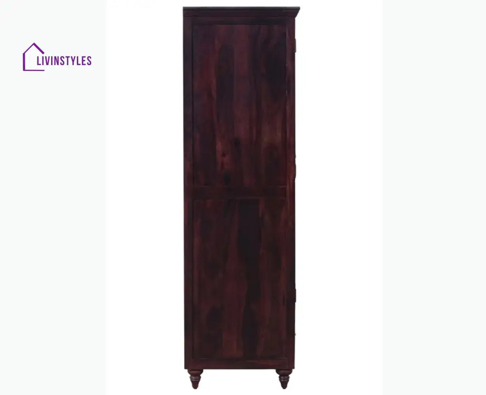 Calgary Solid Wood Two Doors Wardrobe - Wardrobes & Cabinets