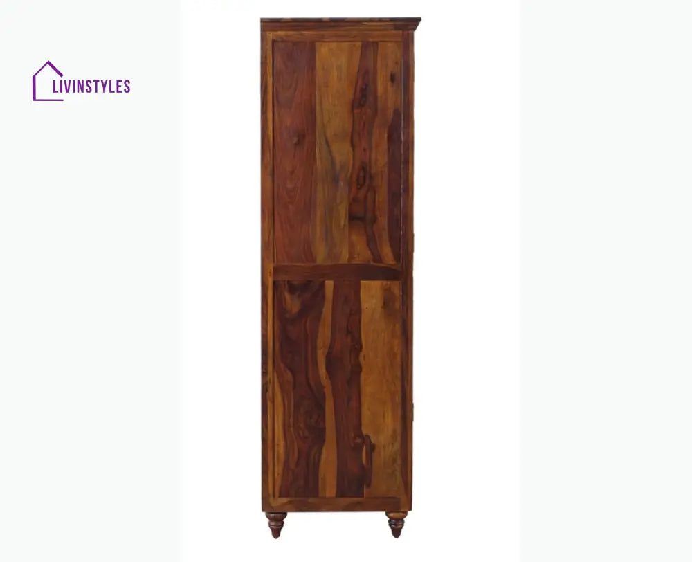 Calgary Solid Wood Two Doors Wardrobe - Wardrobes & Cabinets