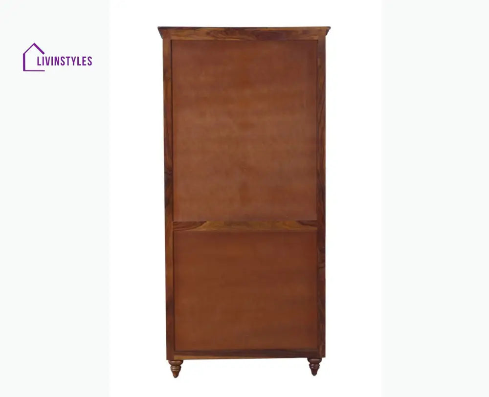 Calgary Solid Wood Two Doors Wardrobe - Wardrobes & Cabinets
