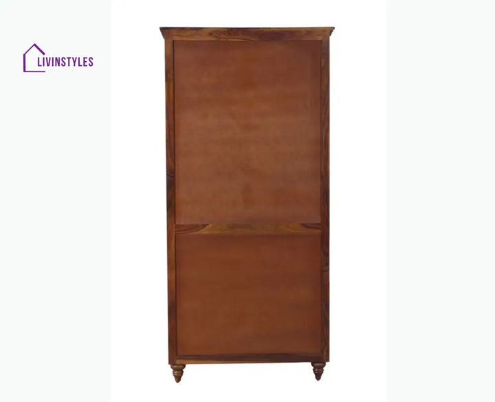 Calgary Solid Wood Two Doors Wardrobe - Wardrobes & Cabinets