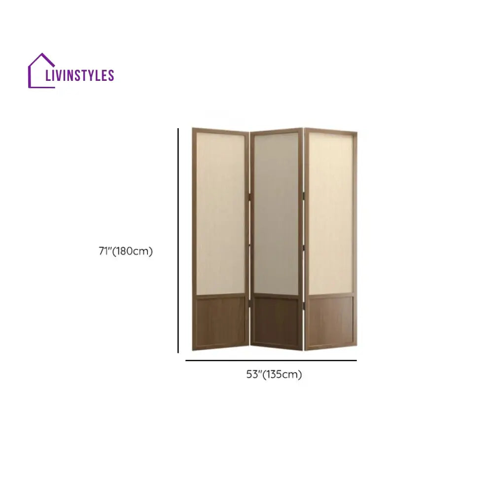 Calista Wooden and Cane Weaving Room Partition for Living Room