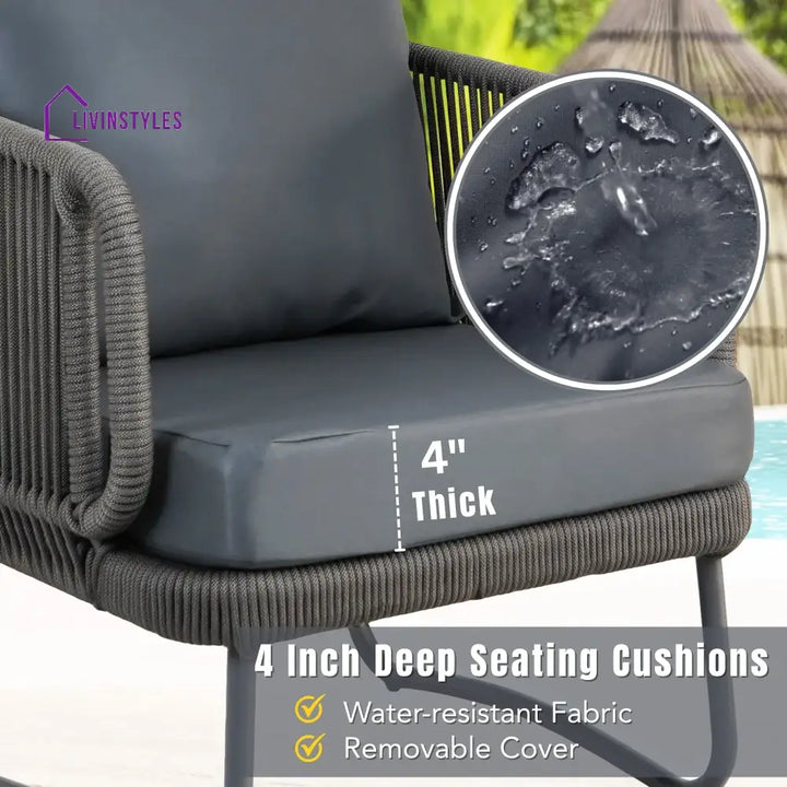 Callista Outdoor Rope 6-Seater Sofa Set - Sofa Set