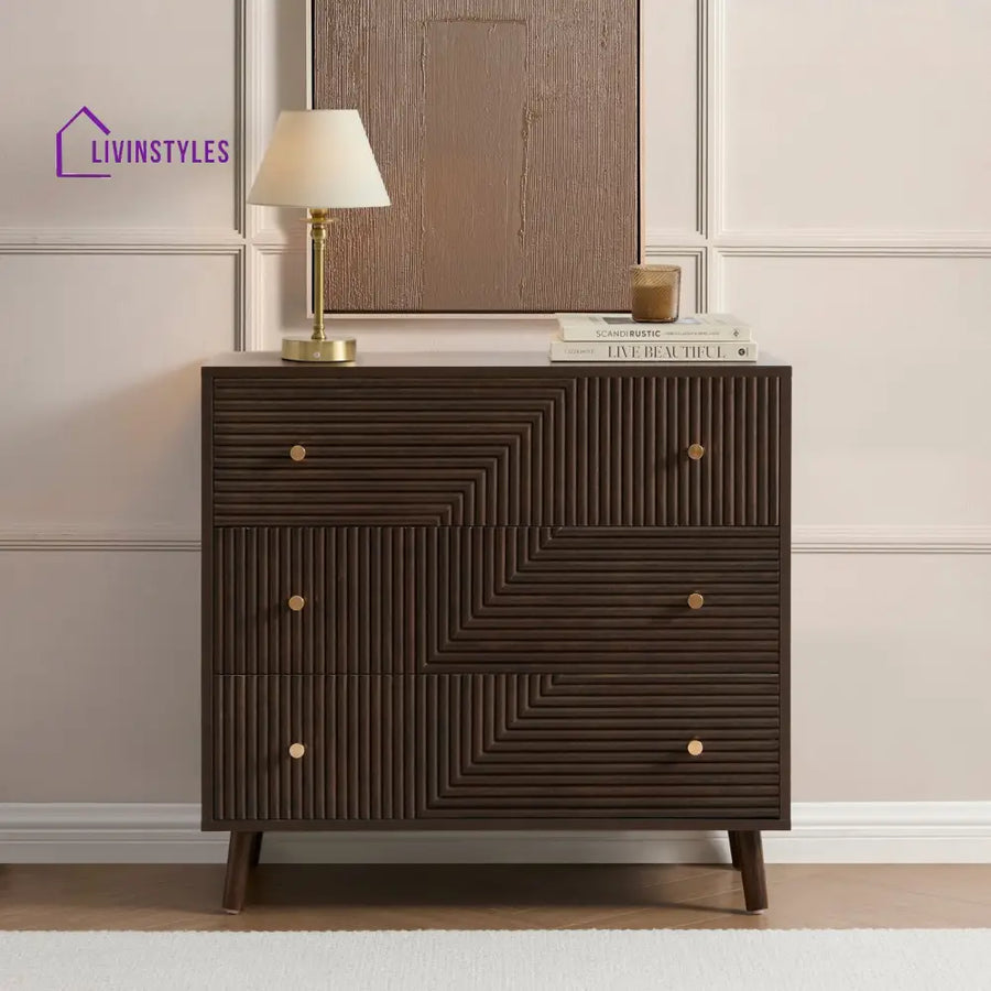 Camilo 3 Drawer Chest - Walnut Chest of Drawers