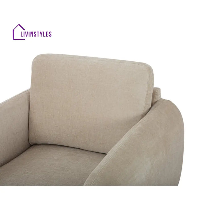 Camira Solid Wood and Fabric Arm Chair | Living Room Chair | Lounge Chair