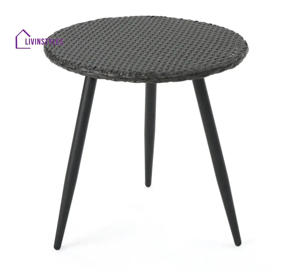 Camo Outdoor Patio Seating Set 2 Chairs and 1 Table Set (Black) - Coffee Table Sets