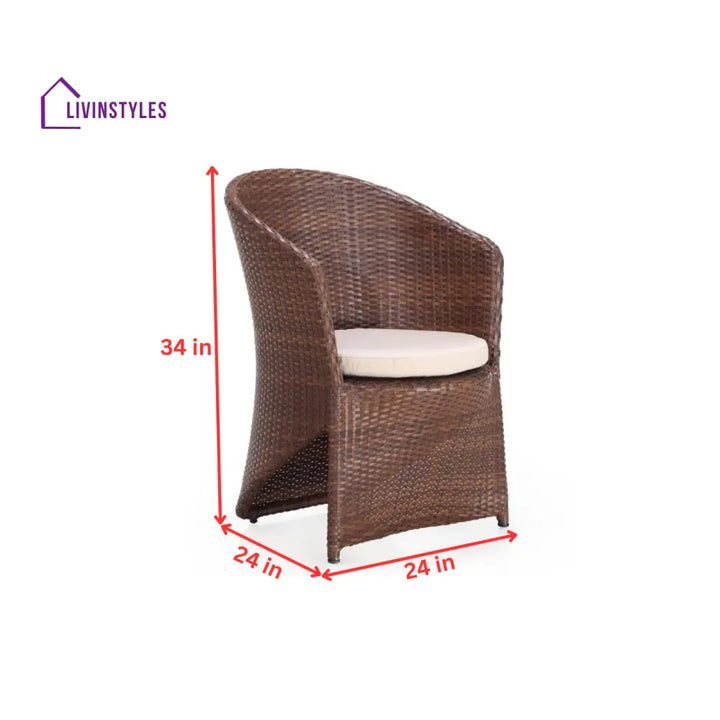 Candreva Outdoor Patio Dining Set 10 Chairs and 1 Table (Brown) - Dining sets