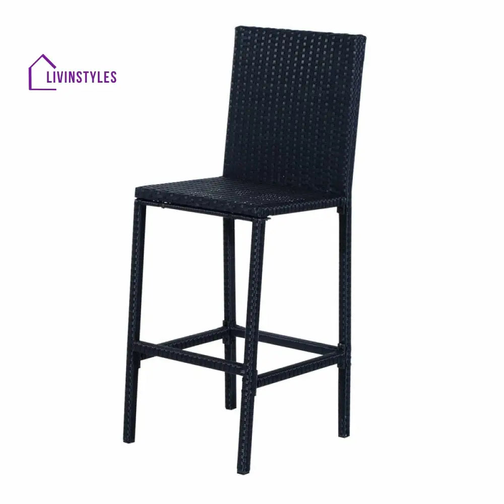 Cantu Outdoor Patio Bar Sets 2 Chairs and 1 Table (Black) - Bar Sets