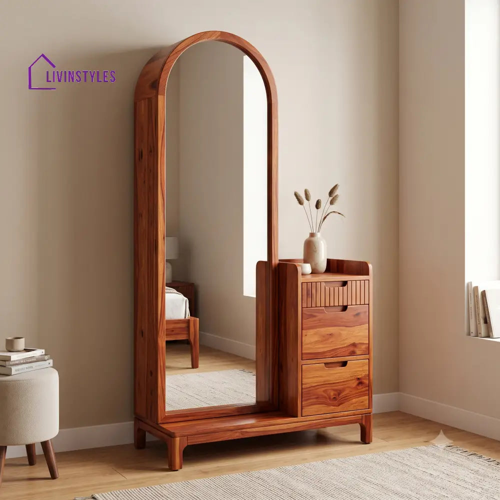 Capucine Premium Solid Wood Dressing Table for Bedroom | New Designer Dressing Unit