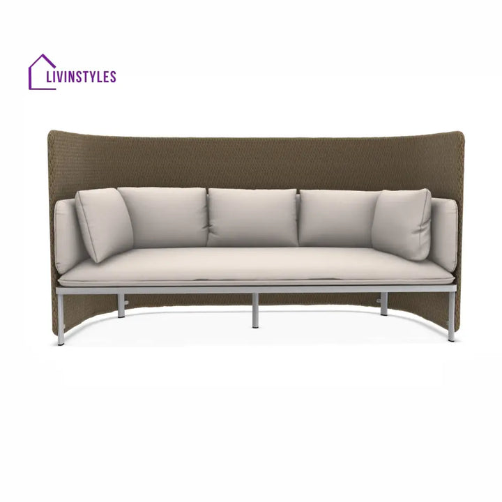 Cara Outdoor Garden Balcony Sofa Set 3 Seater 2 Single Seater and 1 Center Table Set (Honey) - Sofa Sets