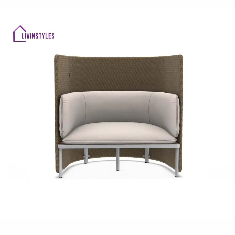 Cara Outdoor Garden Balcony Sofa Set 3 Seater 2 Single Seater and 1 Center Table Set (Honey) - Sofa Sets
