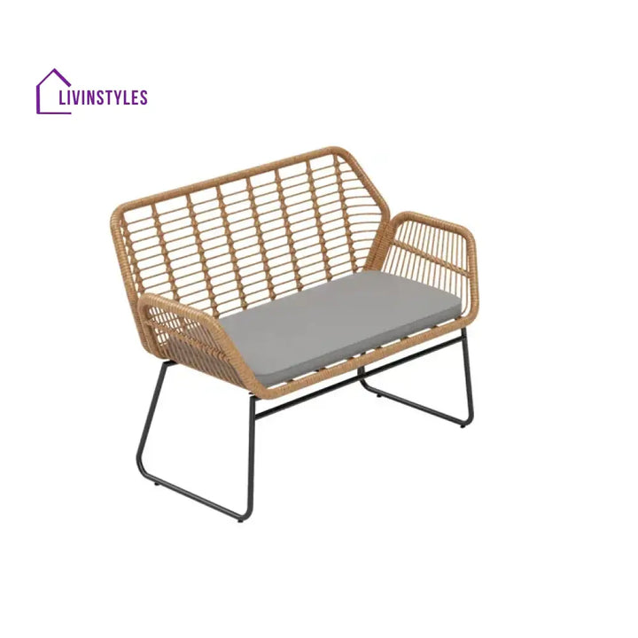 Cara Outdoor Sofa Set 2 Seater 2 Single seater and 1 Center Table (Honey) - Sofa Sets