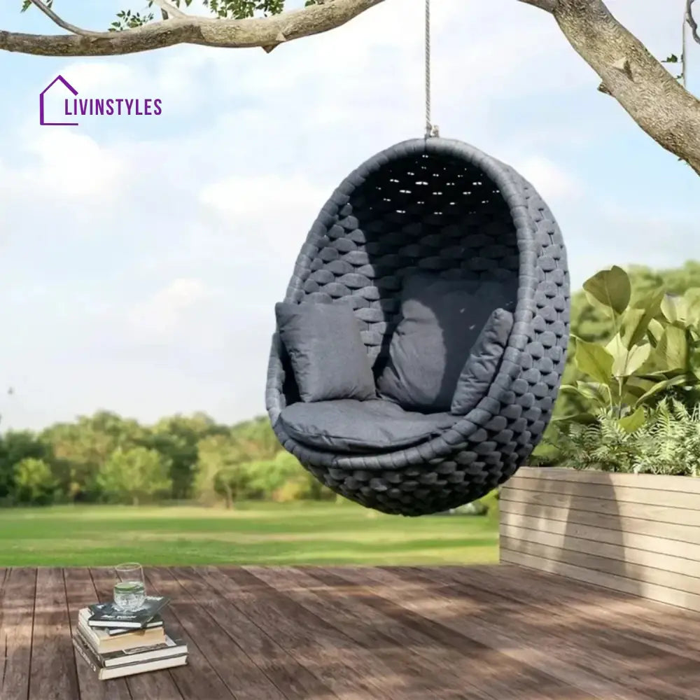 Caridad Rope Hanging Egg Swing Chair - Swing