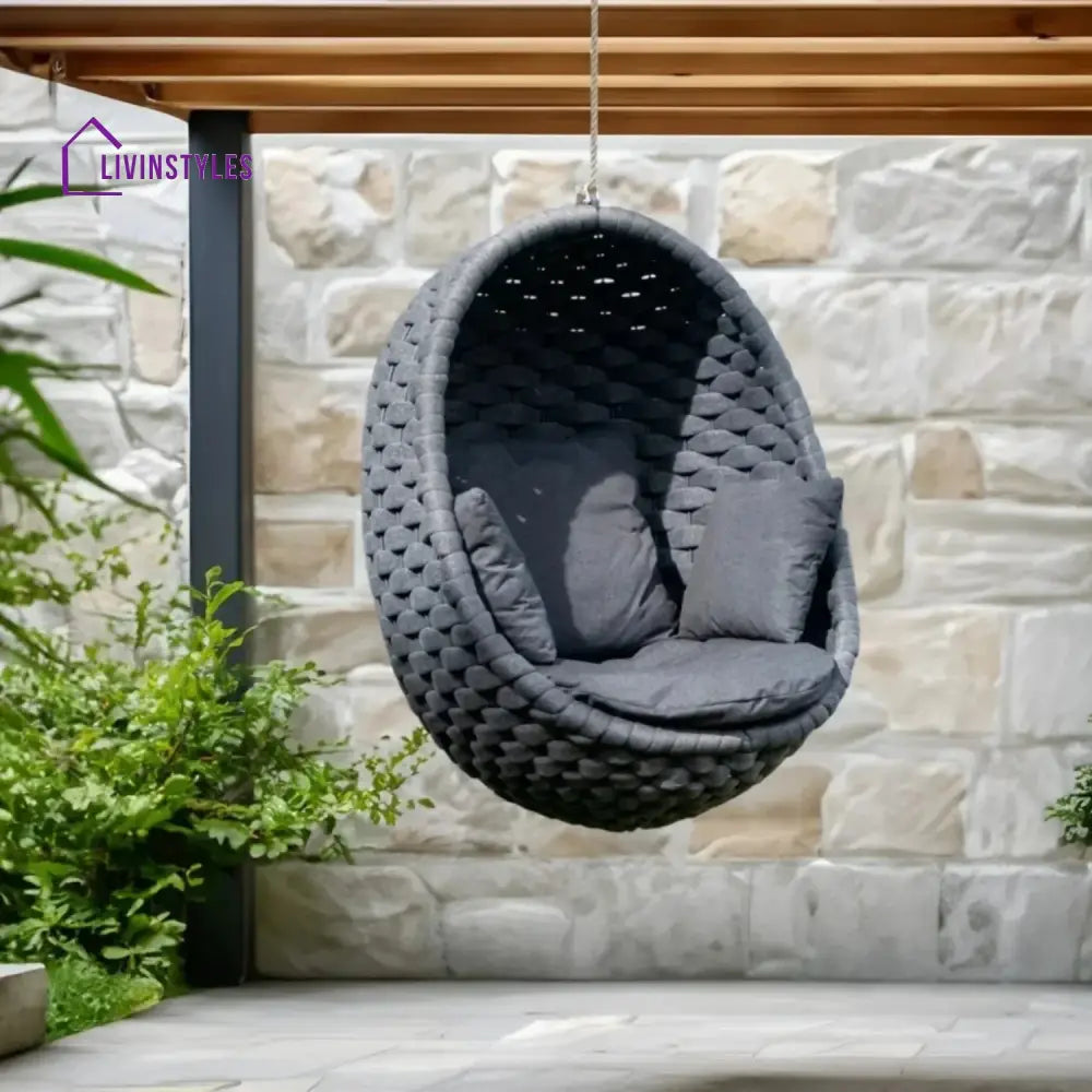 Caridad Rope Hanging Egg Swing Chair - Swing