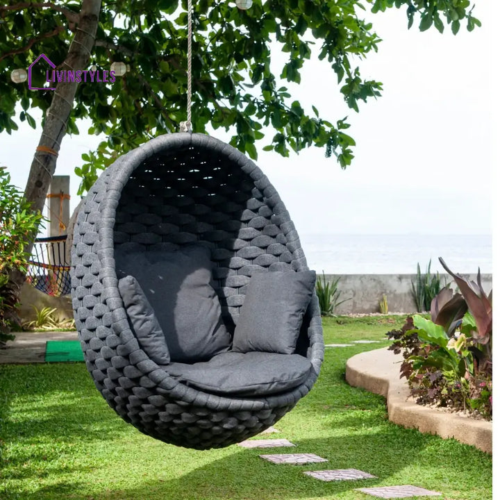 Caridad Rope Hanging Egg Swing Chair - Swing