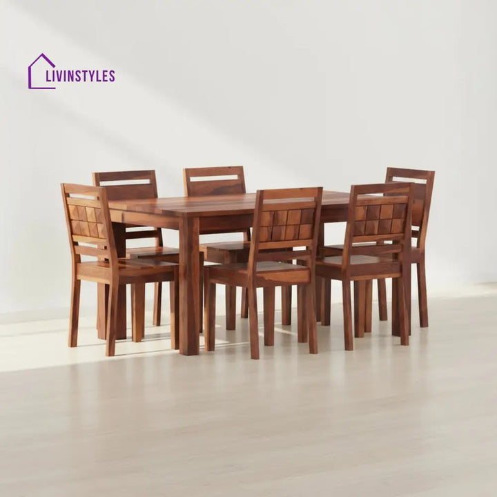 Carla Sheesham Wood dining table set