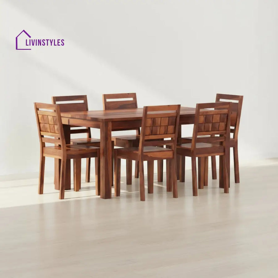 Carla Sheesham Wood dining table set
