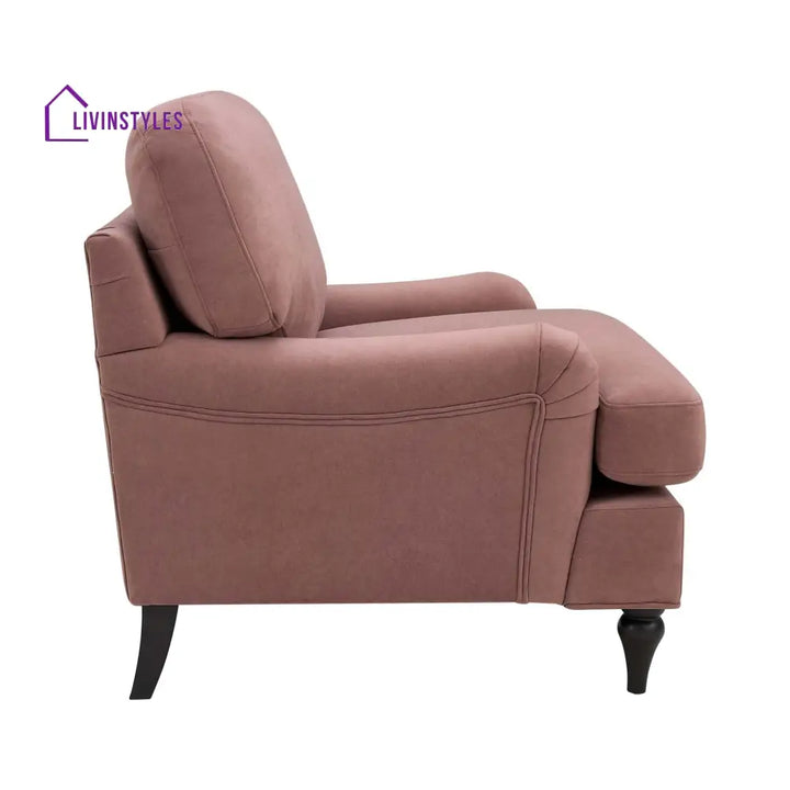 Carlos Living Room Arm chair - Dusky Pink - Sofas