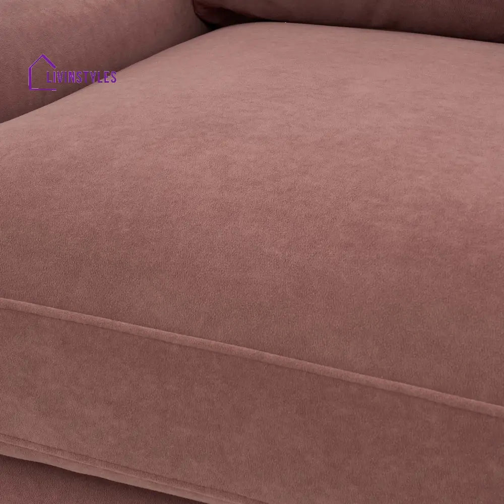 Carlos Living Room Arm chair - Dusky Pink - Sofas