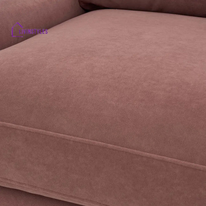 Carlos Living Room Arm chair - Dusky Pink - Sofas