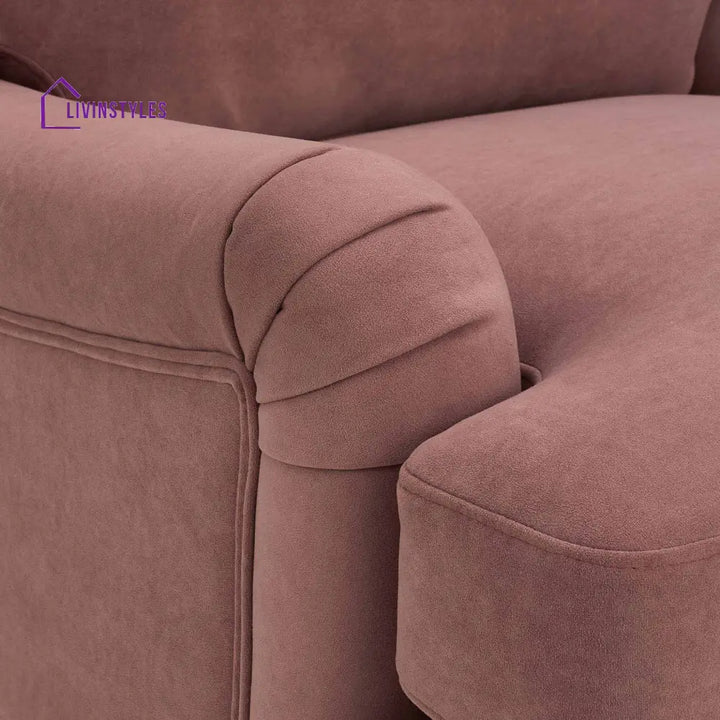 Carlos Living Room Arm chair - Dusky Pink - Sofas