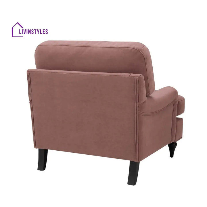 Carlos Living Room Arm chair - Dusky Pink - Sofas