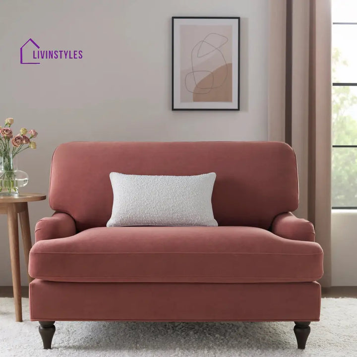 Carlos Loveseat - Dusky Pink - Sofas