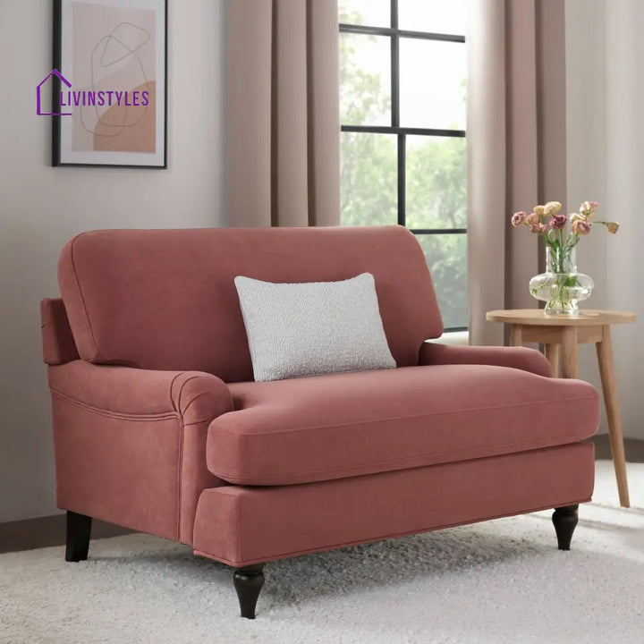 Carlos Loveseat - Dusky Pink - Sofas