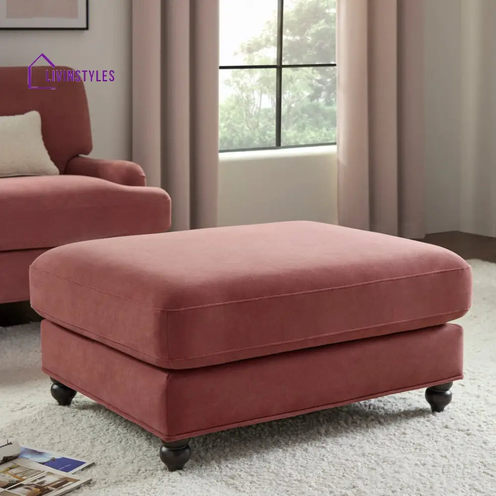 Carlos Pouffe - Dusky Pink - Pouffes