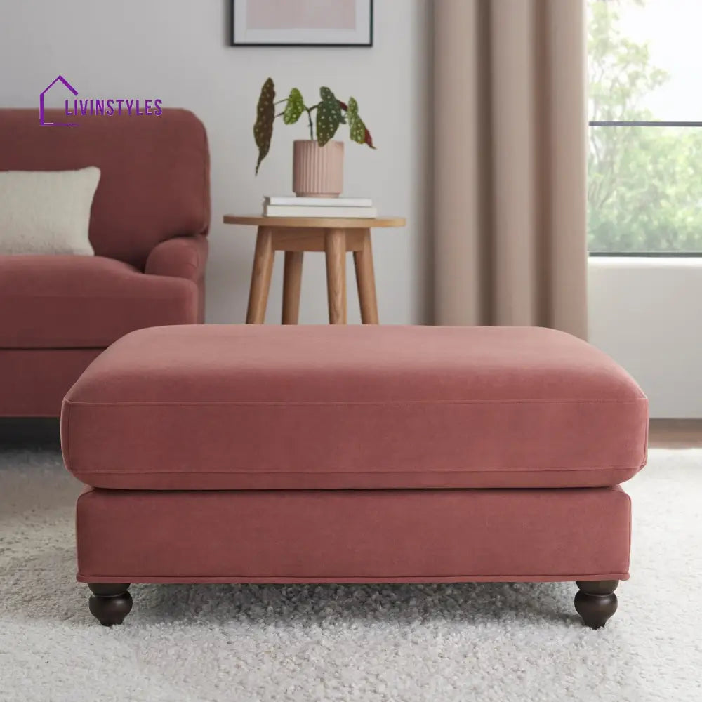 Carlos Pouffe - Dusky Pink - Pouffes
