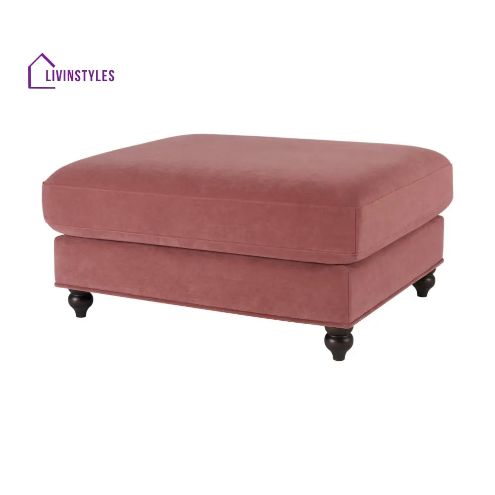 Carlos Pouffe - Dusky Pink - Pouffes