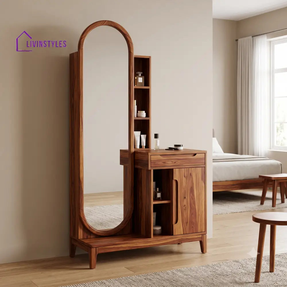 Caroline Premium Solid Wood Dressing Table for Bedroom | New Designer Dressing Unit